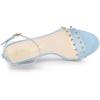 image:imageAllegra K Womens Clear Block Heel Ankle Strap Heeled SandalsSky Blue