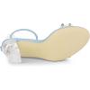 image:imageAllegra K Womens Clear Block Heel Ankle Strap Heeled SandalsSky Blue