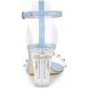 image:imageAllegra K Womens Clear Block Heel Ankle Strap Heeled SandalsSky Blue