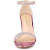 image:imageAllegra K Womens Glitter Ankle Strap Chunky Heels Pink Sandals 8 M US