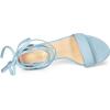 image:imageAllegra K Womens Lace Up Strappy Heels Sky Blue Chunky High Heels Sandal 55 M US
