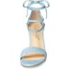 image:imageAllegra K Womens Lace Up Strappy Heels Sky Blue Chunky High Heels Sandal 55 M US