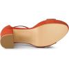 image:imageAllegra K Womens Platform Ankle Strap Chunky High Heel Orange Sandals  6 M US
