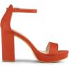 image:imageAllegra K Womens Platform Ankle Strap Chunky High Heel Orange Sandals  6 M US