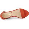 image:imageAllegra K Womens Platform Ankle Strap Chunky High Heel Orange Sandals  6 M US