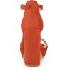 image:imageAllegra K Womens Platform Ankle Strap Chunky High Heel Orange Sandals  6 M US