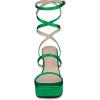 image:imageAllegra K Womens Platform Heels Square Toe Chunky High Heel Satin SandalsMint Green