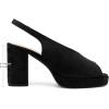 image:imageAllegra K Womens Square Toe Slingback Platform Heels Chunky Heel SandalsBlack