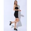 image:imageAllegra K Womens Square Toe Slingback Platform Heels Chunky Heel SandalsBlack