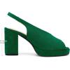 image:imageAllegra K Womens Square Toe Slingback Platform Heels Chunky Heel SandalsGreen