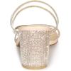 image:imageAllegra K Womens Strappy Rhinestone Block Heel Slide SandalsBeige