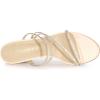 image:imageAllegra K Womens Strappy Rhinestone Block Heel Slide SandalsBeige