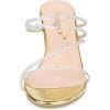 image:imageAllegra K Womens Strappy Rhinestone Block Heel Slide SandalsGold