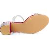 image:imageAllegra K Womens Strappy Rhinestone Block Heel Slide SandalsHot Pink