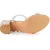 image:imageAllegra K Womens Strappy Rhinestone Block Heel Slide SandalsNude