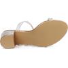 image:imageAllegra K Womens Strappy Rhinestone Block Heel Slide SandalsRose Gold