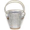 image:imageAllegra K Womens Strappy Rhinestone Block Heel Slide SandalsSilver