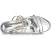 image:imageAllegra K Womens Strappy Rhinestone Block Heel Slide SandalsSilver