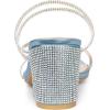 image:imageAllegra K Womens Strappy Rhinestone Block Heel Slide SandalsSky Blue