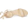 image:imageAllegra K Womens Tie Up Heels Strappy Chunky High Beige Heels Sandal 55 M US