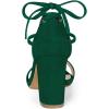 image:imageAllegra K Womens Tie Up Strappy Heels Chunky High Heels Green Sandal 8 M US