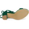 image:imageAllegra K Womens Tie Up Strappy Heels Chunky High Heels Green Sandal 9 M US