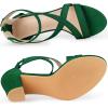 image:imageAllegra K Womens Crisscross Ankle Strap Chunky Heel Green Sandals 75 m US