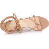 image:imageAllegra K Womens Flip Flops Chunky Heel Lace Up Heels Thong SandalsNude