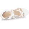 image:imageAllegra K Womens Flip Flops Chunky Heel Lace Up Heels Thong SandalsWhite