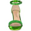 image:imageAllegra K Womens Glitter Ankle Strap Block Heels Bright Green Sandals 9 m US
