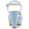 image:imageAllegra K Womens Platform Chunky Heel Ankle Strap Sky Blue Sandals 6 M US