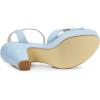 image:imageAllegra K Womens Platform Chunky Heel Ankle Strap Sky Blue Sandals 6 M US