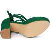 image:imageAllegra K Womens Platform Lace Up Clear Chunky Heels Sandals
