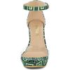 image:imageAllegra K Womens Printed Clear Platform Chunky Heel Green Sandals  75 m US