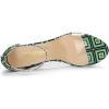 image:imageAllegra K Womens Printed Clear Platform Chunky Heel Green Sandals  75 m US