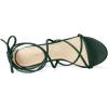 image:imageAllegra K Womens Strappy Lace Up Chunky Heeled Dark Green Heels Sandals 9 m US