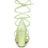 image:imageAllegra K Womens Strappy Lace Up Chunky Lime Green Heel Sandals 75 m US