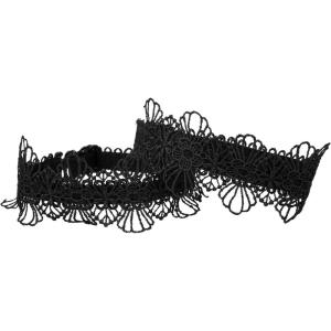 image:imageAllegra K Womens Detachable Lace Adjustable Elastic Shoe Ankle Straps for HeelsBlack Lace