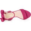 image:imageAllegra K Women Open Toe Ankle Tie Back Chunky Heel Hot Pink Sandals  9 M US