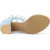image:imageAllegra K Womens Lace Up Mid Chunky Heeled Sky Blue Sandals 75 M US