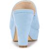 image:imageAllegra K Womens Platform Chunky Heel Slides Sky Blue Sandals 9 m US
