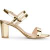 image:imageAllegra K Womens Slingback Block Heel Ankle Strap SandalsGold