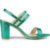 image:imageAllegra K Womens Slingback Block Heel Ankle Strap SandalsGreen