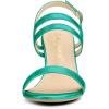 image:imageAllegra K Womens Slingback Block Heel Ankle Strap SandalsGreen