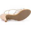 image:imageAllegra K Womens Strappy Slingback Kitten Heels SandalsBeige