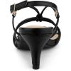 image:imageAllegra K Womens Strappy Slingback Kitten Heels SandalsBlack