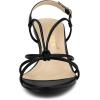 image:imageAllegra K Womens Strappy Slingback Kitten Heels SandalsBlack