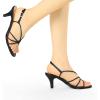 image:imageAllegra K Womens Strappy Slingback Kitten Heels SandalsBlack