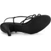 image:imageAllegra K Womens Strappy Slingback Kitten Heels SandalsBlack