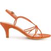 image:imageAllegra K Womens Strappy Slingback Kitten Heels SandalsOrange